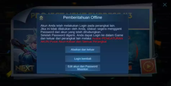 Akun Mobile Legends yang Dihack